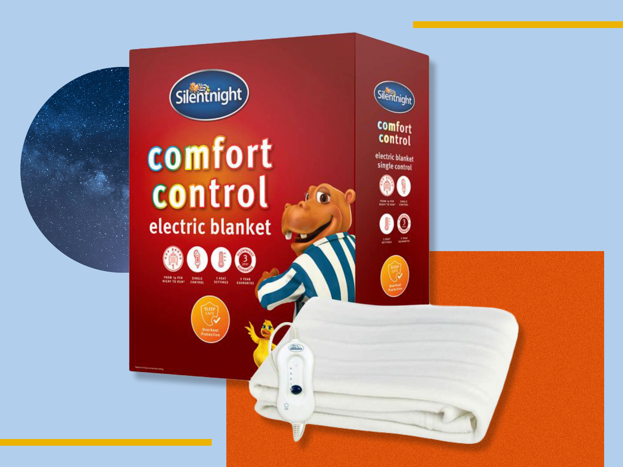 Silent night hotsell single electric blanket